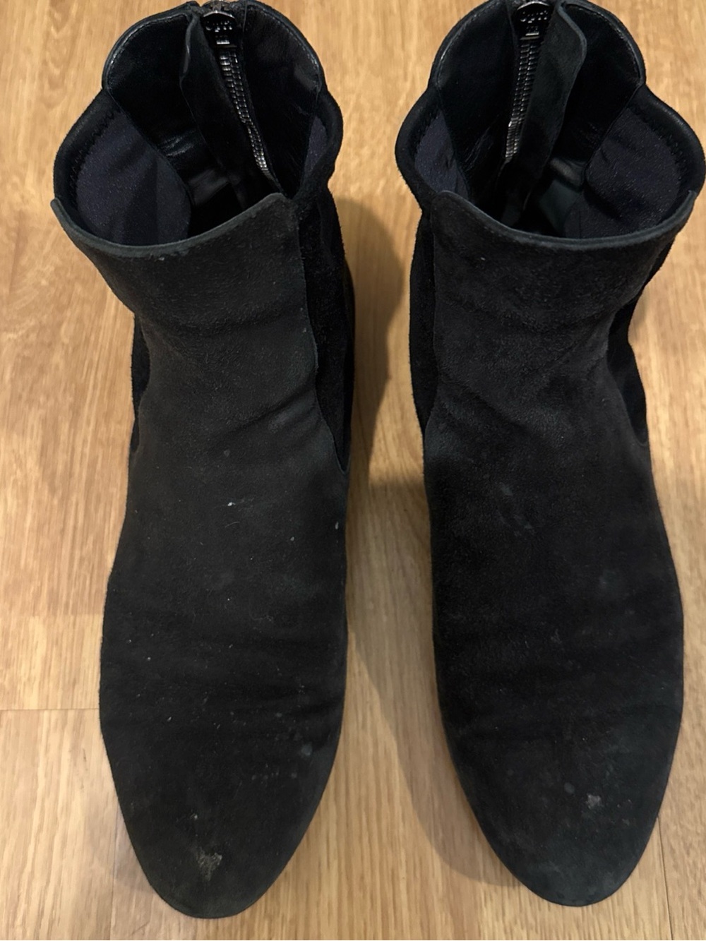 Miu Miu Black Suede Ankle Boots